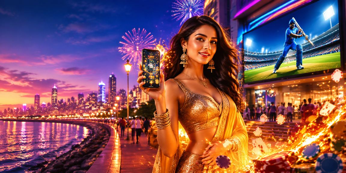Cricket betting scenario with Bollywood theme in India